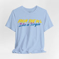 80's Music Like a Virgin Pop Cult Women's Funny T-Shirt - Baby Blue - 3XL amandafashionnyc