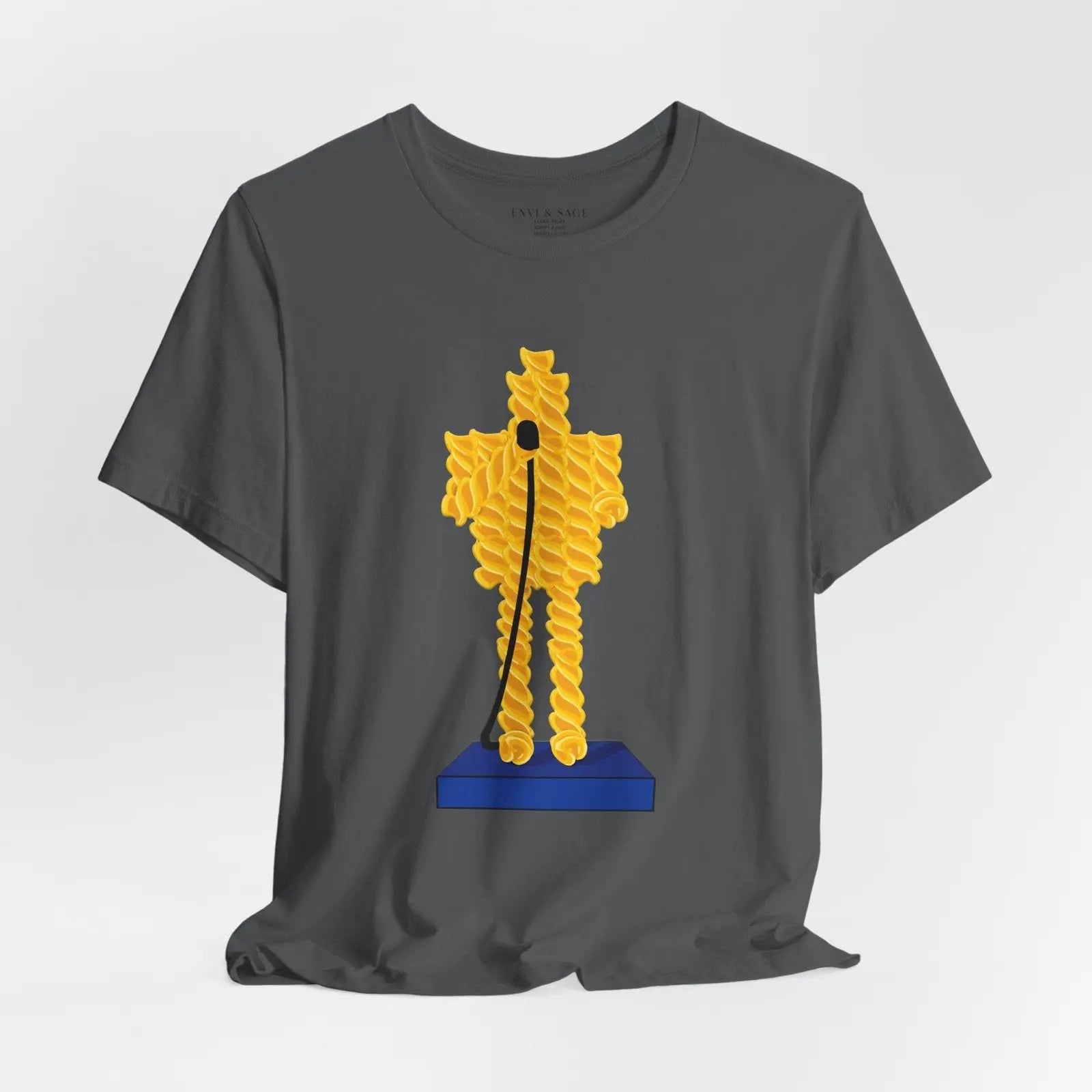 Fusilli Jerry 90s TV Pop Culture Funny T-Shirt - Asphalt - S amandafashionnyc